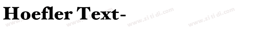 Hoefler Text字体转换